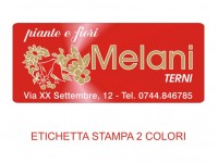 Etichette adesive per fioristi, fiorai e vivaisti (mm 60x25)  (cod.67G)